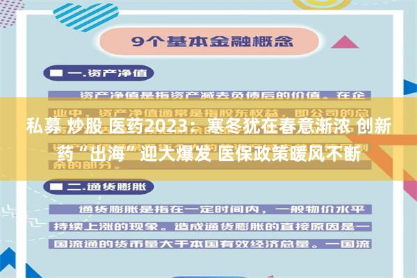 私募 炒股 医药2023：寒冬犹在春意渐浓 创新药“出海”迎大爆发 医保政策暖风不断